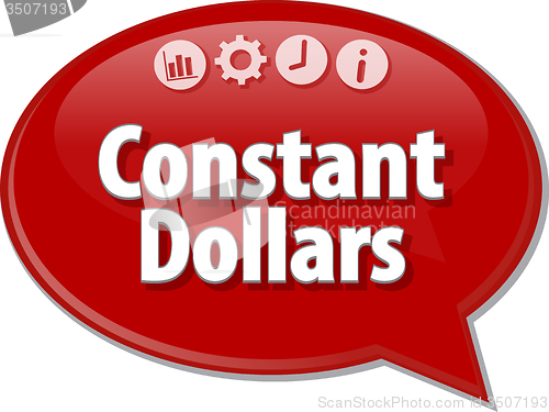 Image of Constant Dollars  blank business diagram illustration