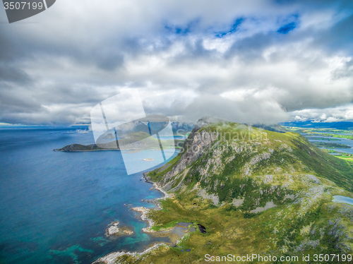 Image of Lofoten from air