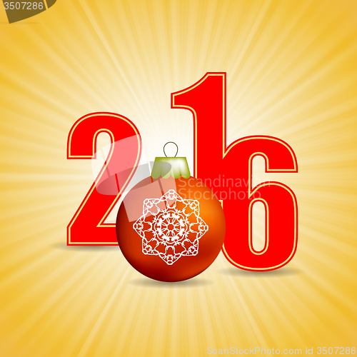 Image of New Year Yellow Background