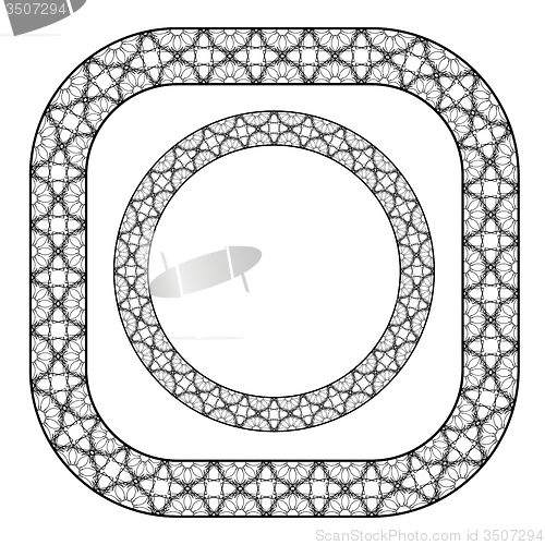 Image of Set of Circle Decorative Frames