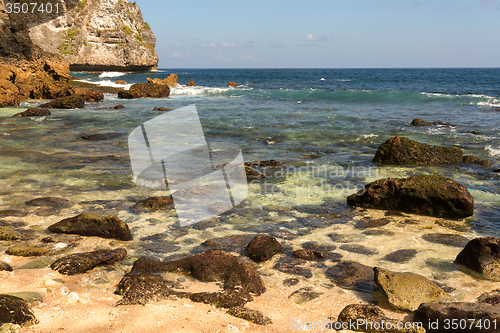 Image of coastline at Nusa Penida island