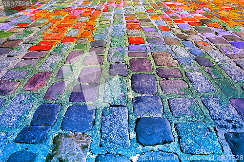 Image of Colourful stone floor