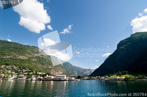 Image of Mountain Village in a Fjord