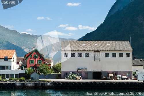 Image of Mountain Village in a Fjord