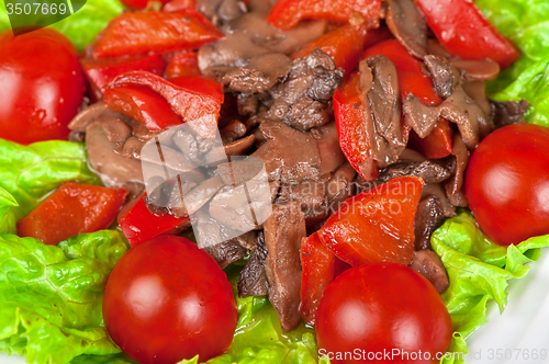 Image of Roasted beef and mushrooms