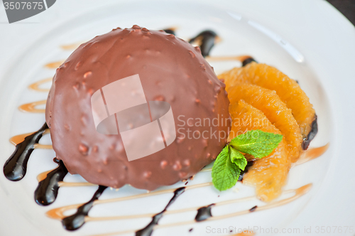 Image of chocolate and orange croissant