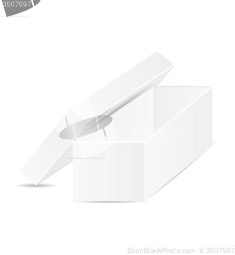 Image of white open box