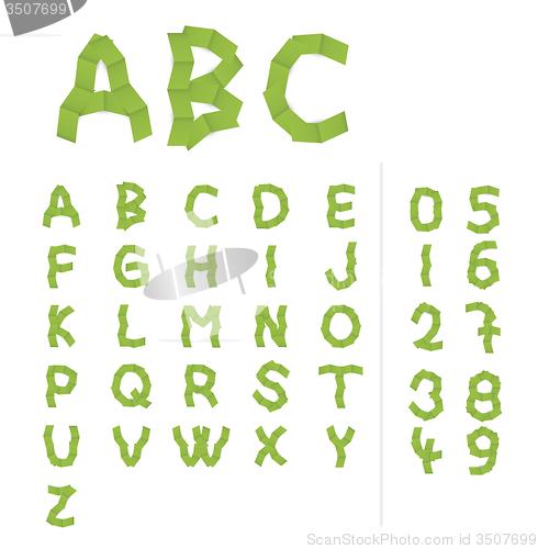 Image of paper alphabet letters