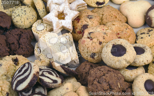 Image of Small Butter Cookies Background