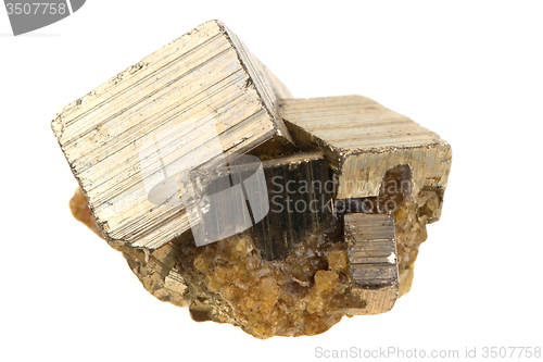 Image of golden pyrite mineral 