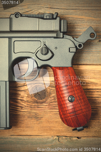 Image of vintage German Mauser pistol gun