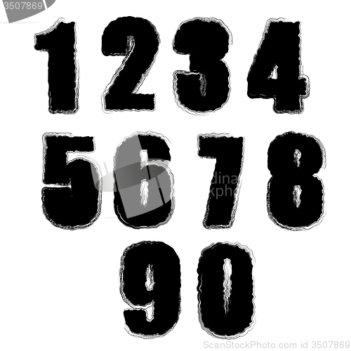 Image of Set of Grunge Numbers