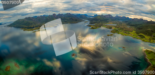 Image of Vesteralen aerial panorama