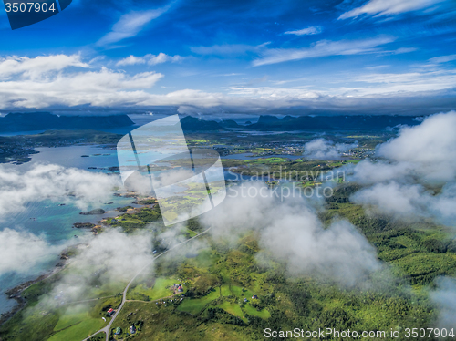 Image of Leknes from air