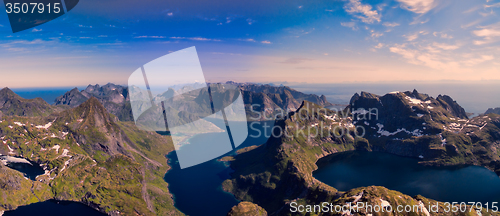 Image of Panorama of Lofoten islands