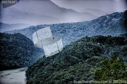 Image of view of Lake Fontana in western North Carolina in the Great Smok