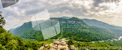 Image of scenes near chimney rock and lake lure in blue ridge mountains n