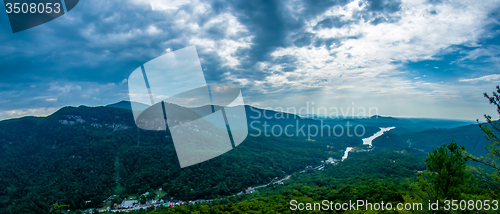 Image of scenes near chimney rock and lake lure in blue ridge mountains n
