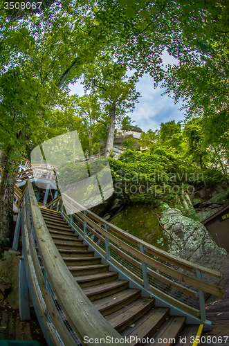 Image of scenes near chimney rock and lake lure in blue ridge mountains n