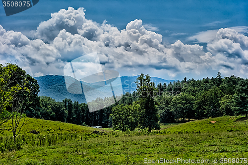 Image of Blue Ridges of the Appalachian Mountains on the Blue Ridge Parkw