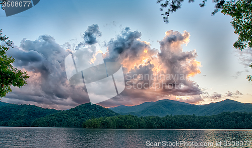 Image of lake santeetlah in great smoky mountains