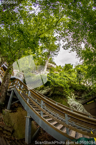 Image of scenes near chimney rock and lake lure in blue ridge mountains n