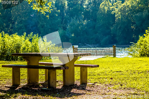 Image of picnic area at woods ferry park in south carolina