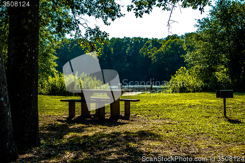 Image of picnic area at woods ferry park in south carolina