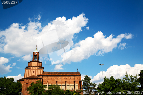 Image of heritage  old architecture in italy europe milan religion       