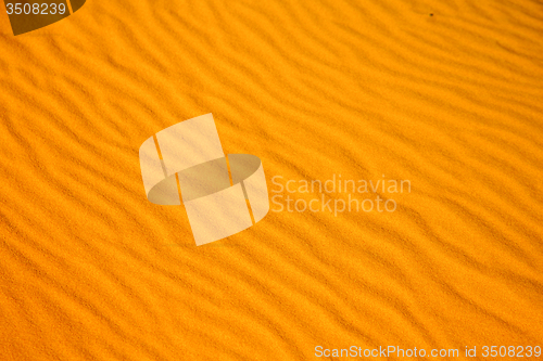 Image of africa  brown  dune in   sahara morocco   line