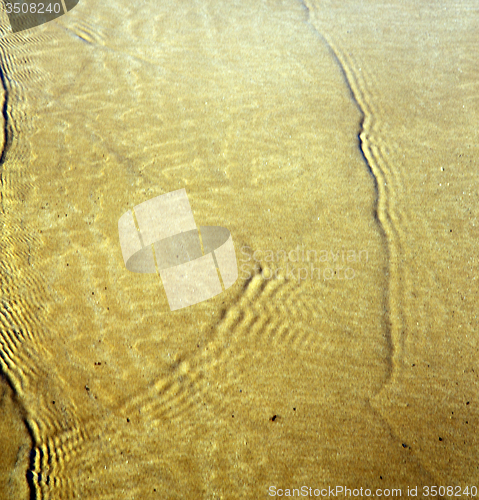 Image of morocco in africa brown coastline wet sand beach near atlantic o