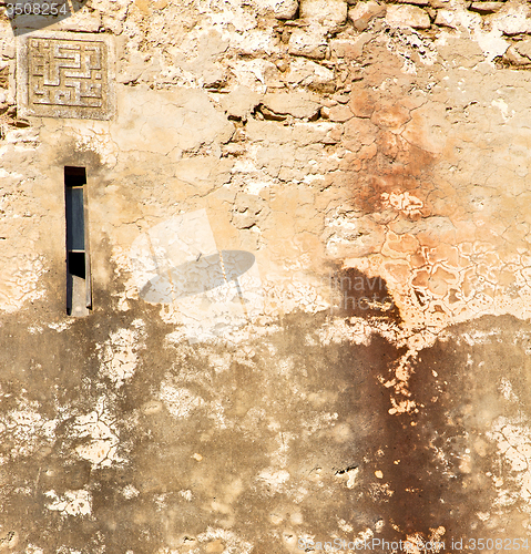 Image of texture wall in africa morocco the old brick construction concre