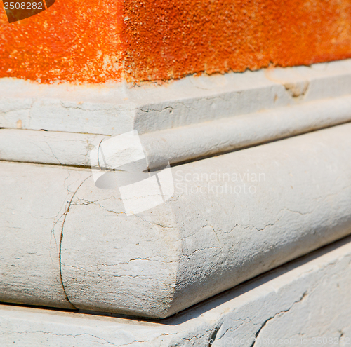 Image of abstract old column in the  country  of europe italy and marble 