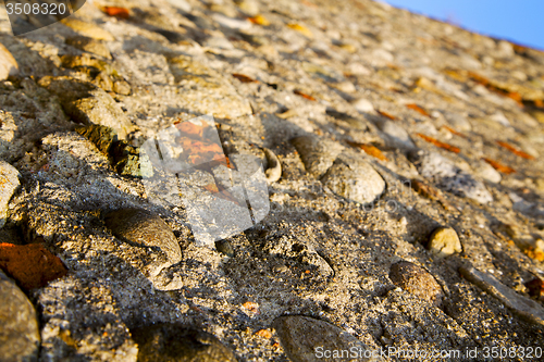 Image of old  milan      in   wall  brick   the    abstract  background  