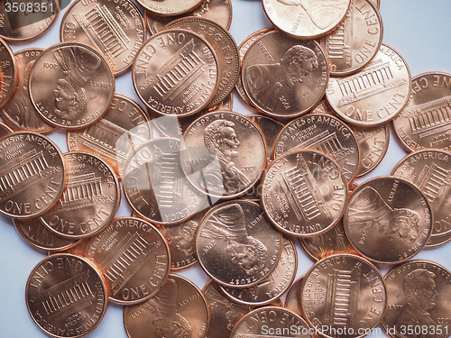 Image of Dollar coins background