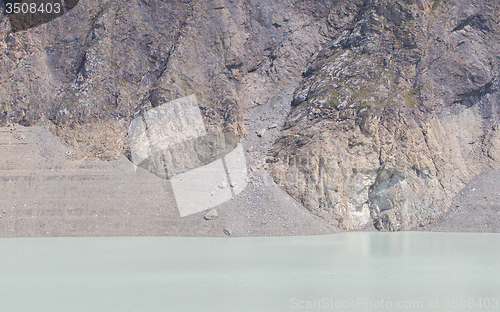 Image of The green waters of Lake Dix - Dam Grand Dixence - Switzerland