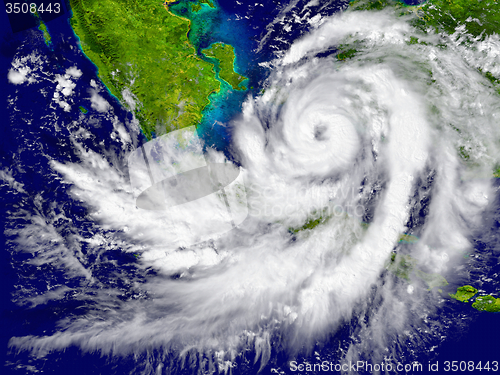 Image of Hurricane over Southeast Asia