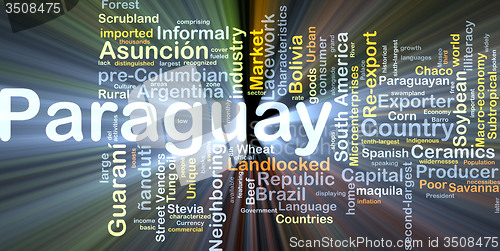 Image of Paraguay background concept glowing