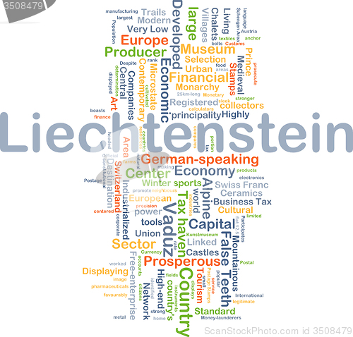 Image of Liechtenstein background concept