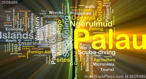 Image of Palau background concept glowing