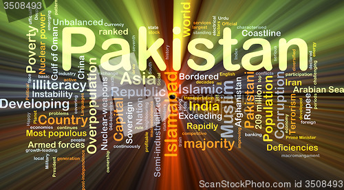 Image of Pakistan background concept glowing