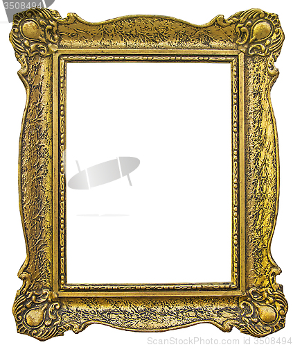 Image of Old wooden gilded Frame