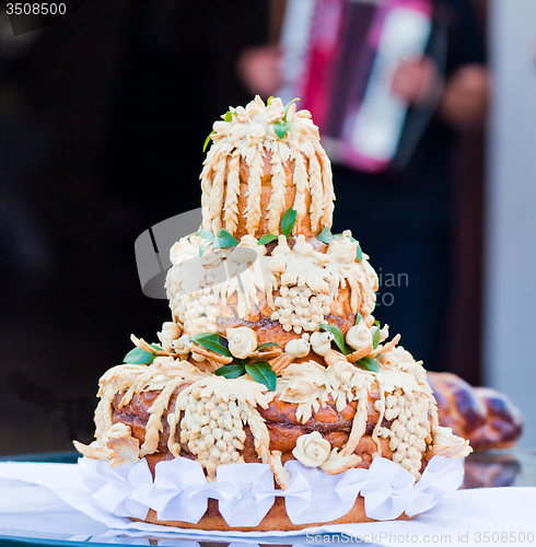 Image of Traditional ukrainian wedding bread 