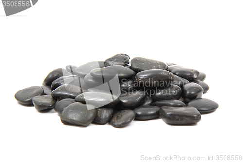 Image of black stones isolated