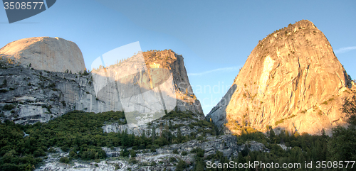 Image of Sunset in Yosemite park