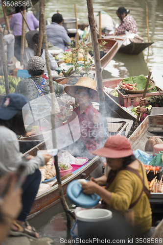 Image of ASIA THAILAND SAMUT SONGKHRAM THA KHA FLOATING MARKET