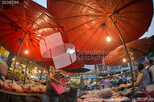 Image of ASIA THAILAND BANGKOK NOTHABURI MORNING MARKET