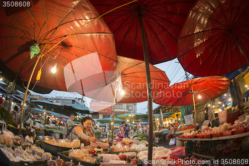 Image of ASIA THAILAND BANGKOK NOTHABURI MORNING MARKET