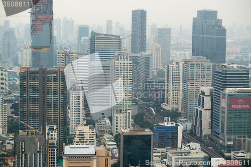 Image of ASIA THAILAND BANGKOK RIVERSIDE SKYLINE