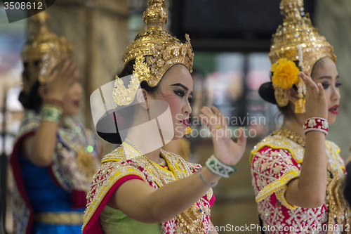 Image of ASIA THAILAND BANGKOK ERAWAN SHRINE DANCE